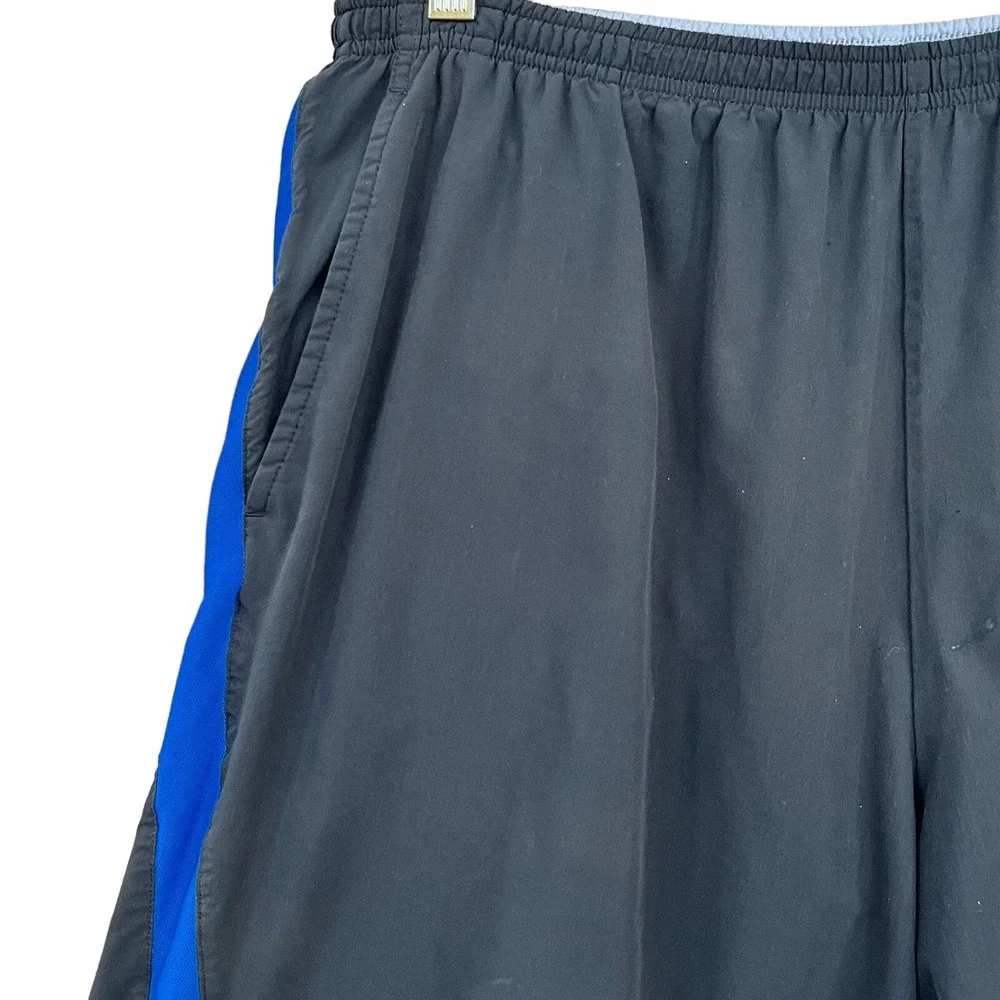 Nike Swim Trunks Mens XL Black Blue Board Shorts DriFit Lined Beach Vacation